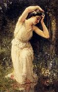 Charles-Amable Lenoir A Nymph In The Forest oil painting artist
